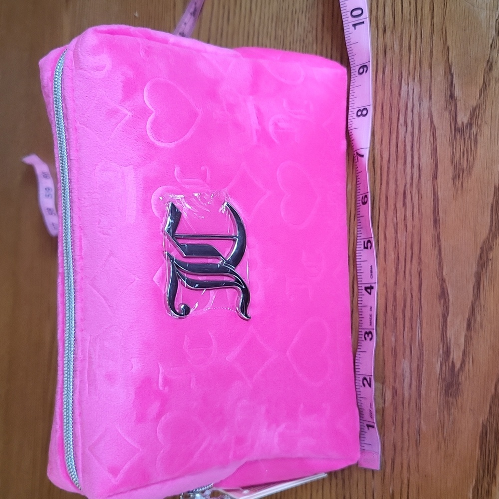 NWT Juicy Couture pink cosmetic bag